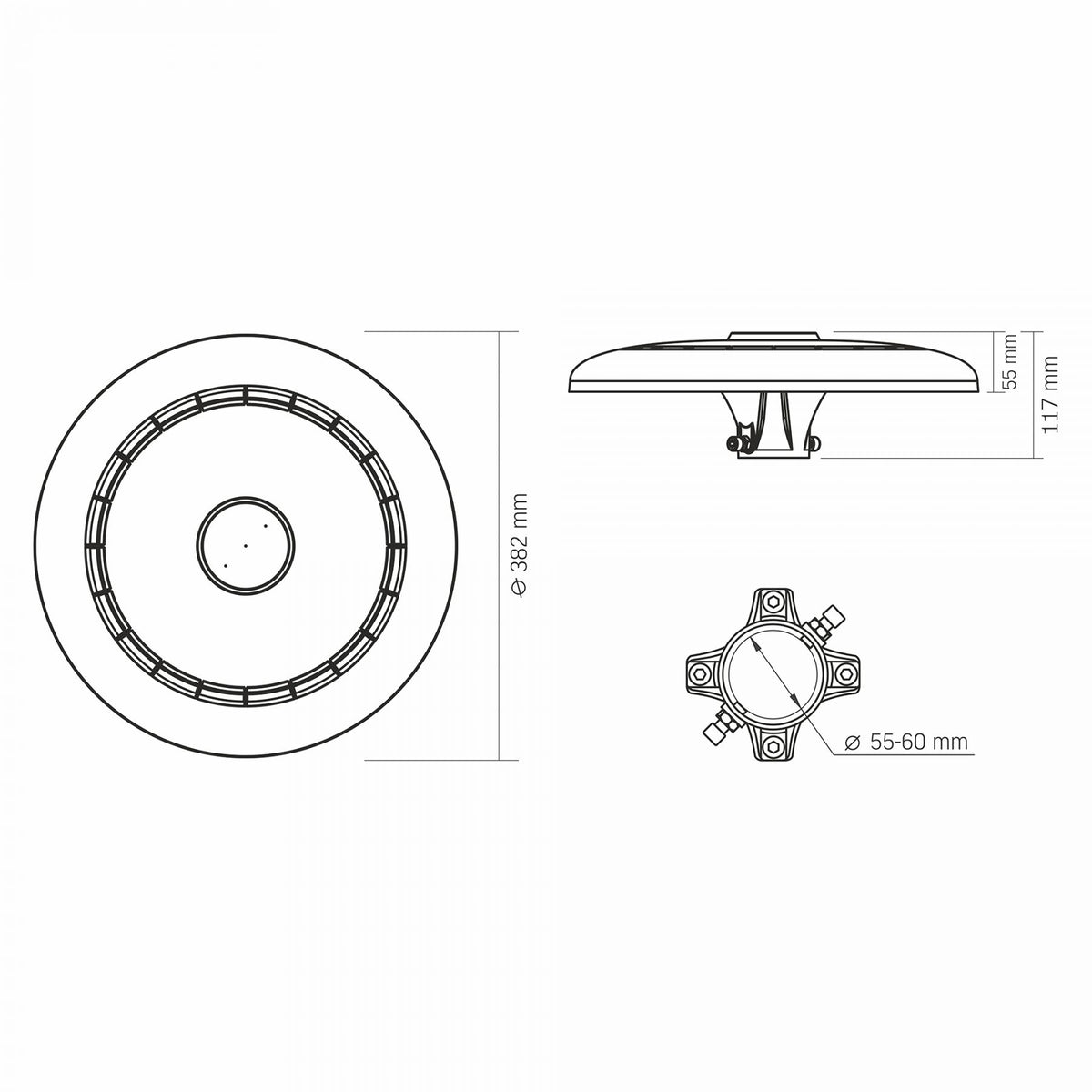 VIDEX SLP01 LED Park Light, 120 W/100 W/80 W, 16800 lm, 3000 K / 5000 K / 6500 K – official VIDEX image 7