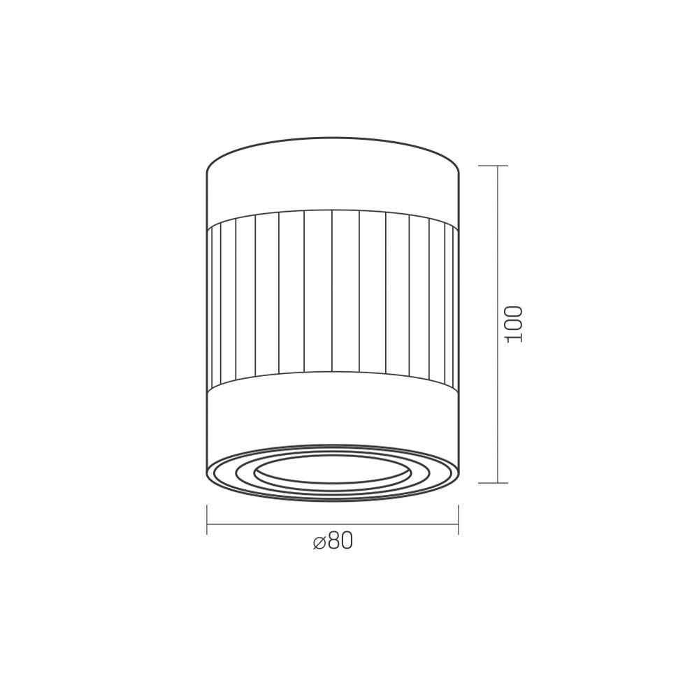 VIDEX Paul GU10 ceiling spotlight
