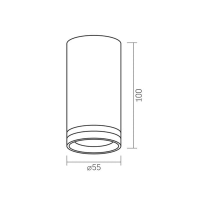 VIDEX Carmelo GU10 ceiling spotlight