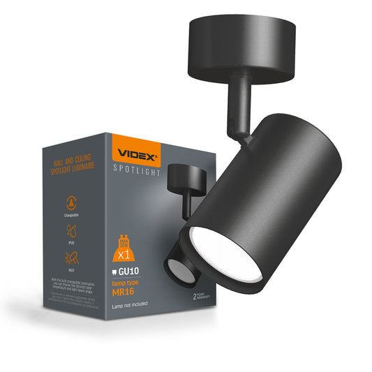 Wall and ceiling spotlight luminaire VIDEX for GU10 lamp VL-SPF05B-BFB Index: VL-SPF05B-BFB - image 1