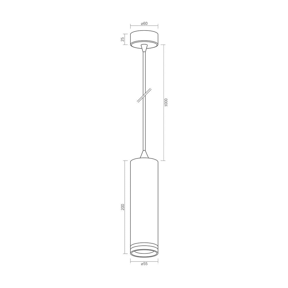 VIDEX Tatum GU10 pendant spotlight