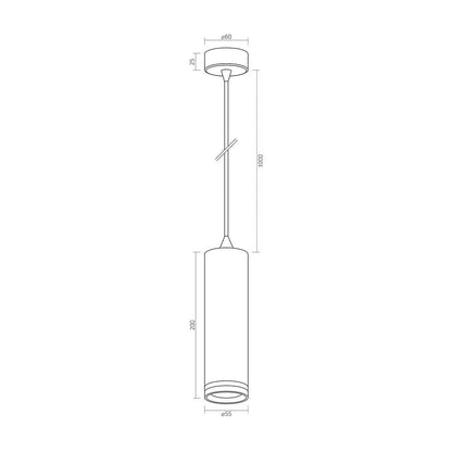VIDEX Tatum GU10 pendant spotlight