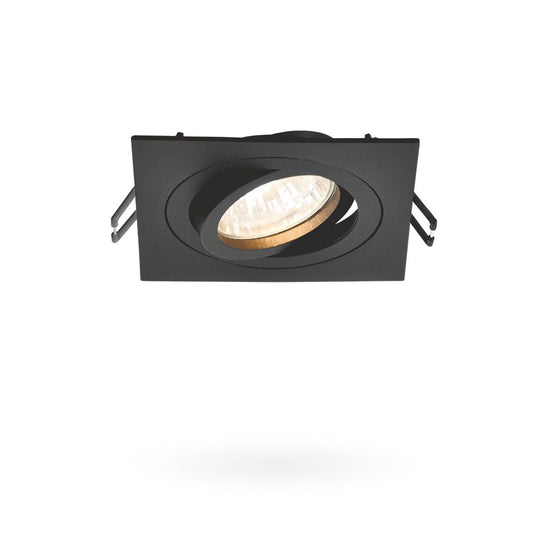 VIDEX VL-SPF08S-B Recessed GU10 Spotlight Frame - Black - official product image 1