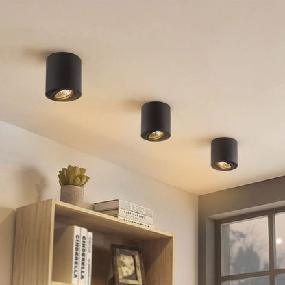 VIDEX VL-SPF12A GU10 ceiling spotlight - black