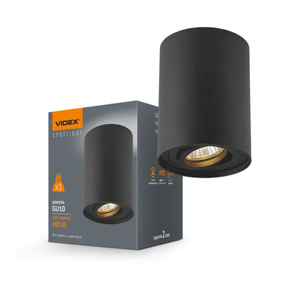 Ceiling Spotlight VIDEX VL-SPF13A, GU10 - Black