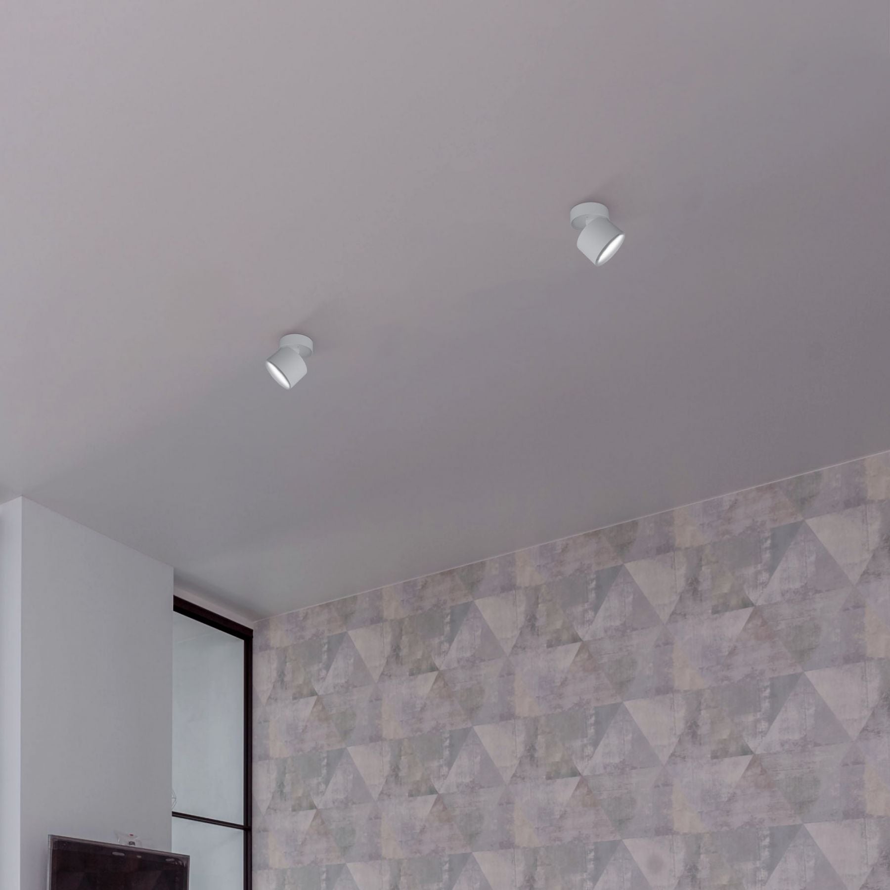 VIDEX VL-SPF18B-W ceiling spotlight - side view