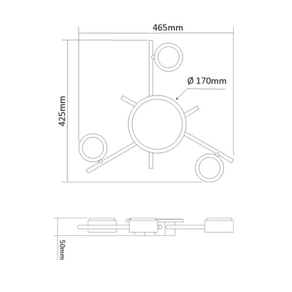 VIDEX VL-SPF20B-BB ceiling spotlight with backlight - view 5