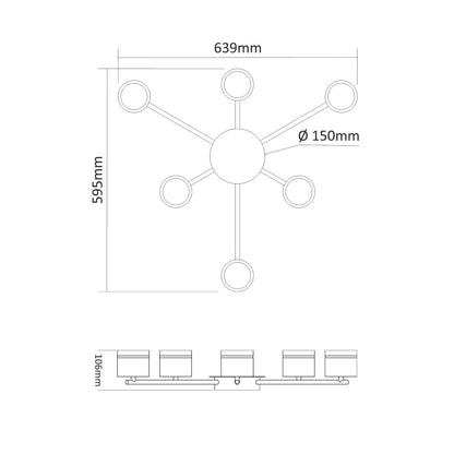 VIDEX VL-SPF21B-BP ceiling spotlight - view 4