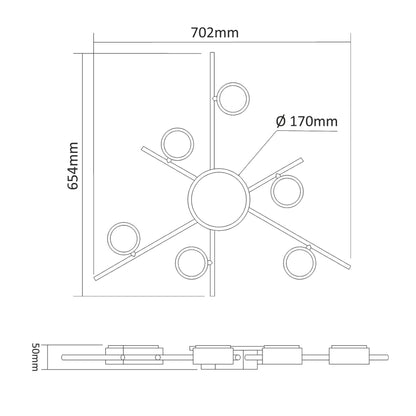 VIDEX VL-SPF22B-BB ceiling spotlight - product view