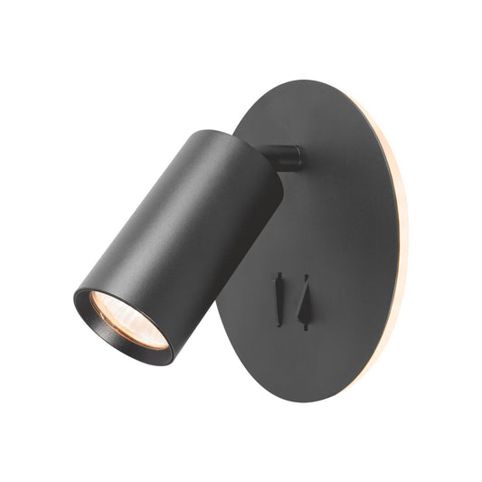 VIDEX SPF24E black wall spotlight