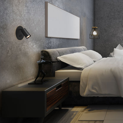VIDEX SPF24E black wall spotlight