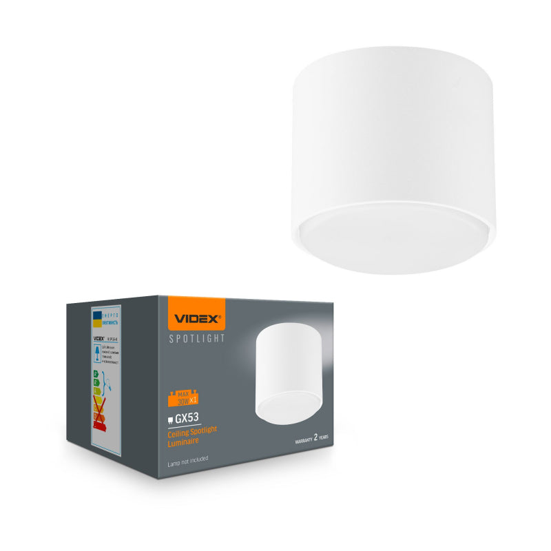 Laevalgusti VIDEX GX53 lambile VL-SPF26A-W