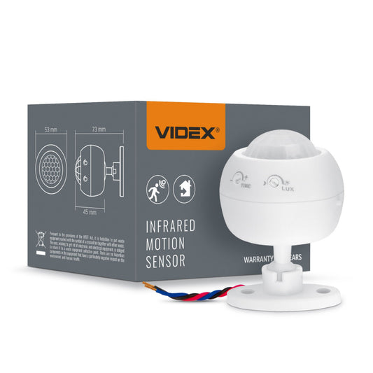 PIR liikumis- ja valgusandur VIDEX VL-SPS27W 1200W