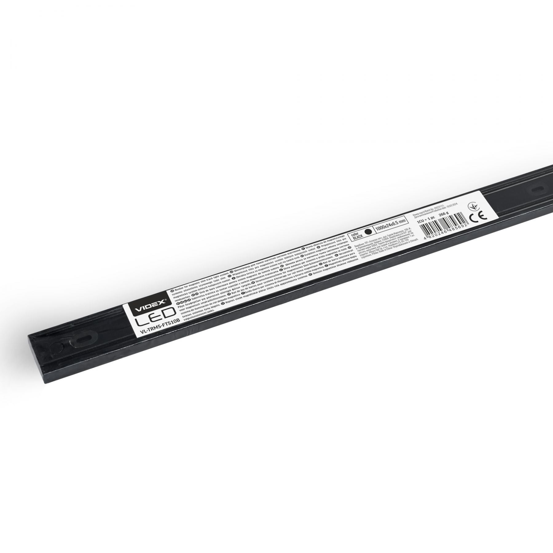 VIDEX 48V Surface-Mount Magnetic Track VL-TRMS-FTS10B, 1m, Black - image 4