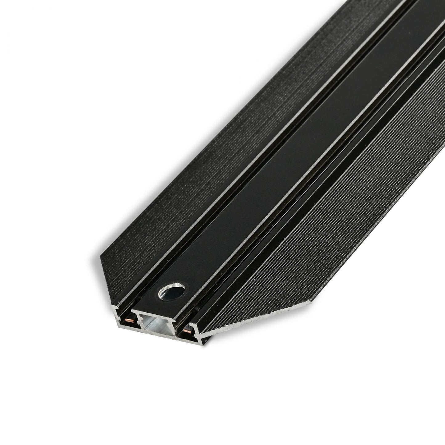 VIDEX 48V Recessed Magnetic Track VL-TRMS-FTR20B, 2m, Black - official product image 1