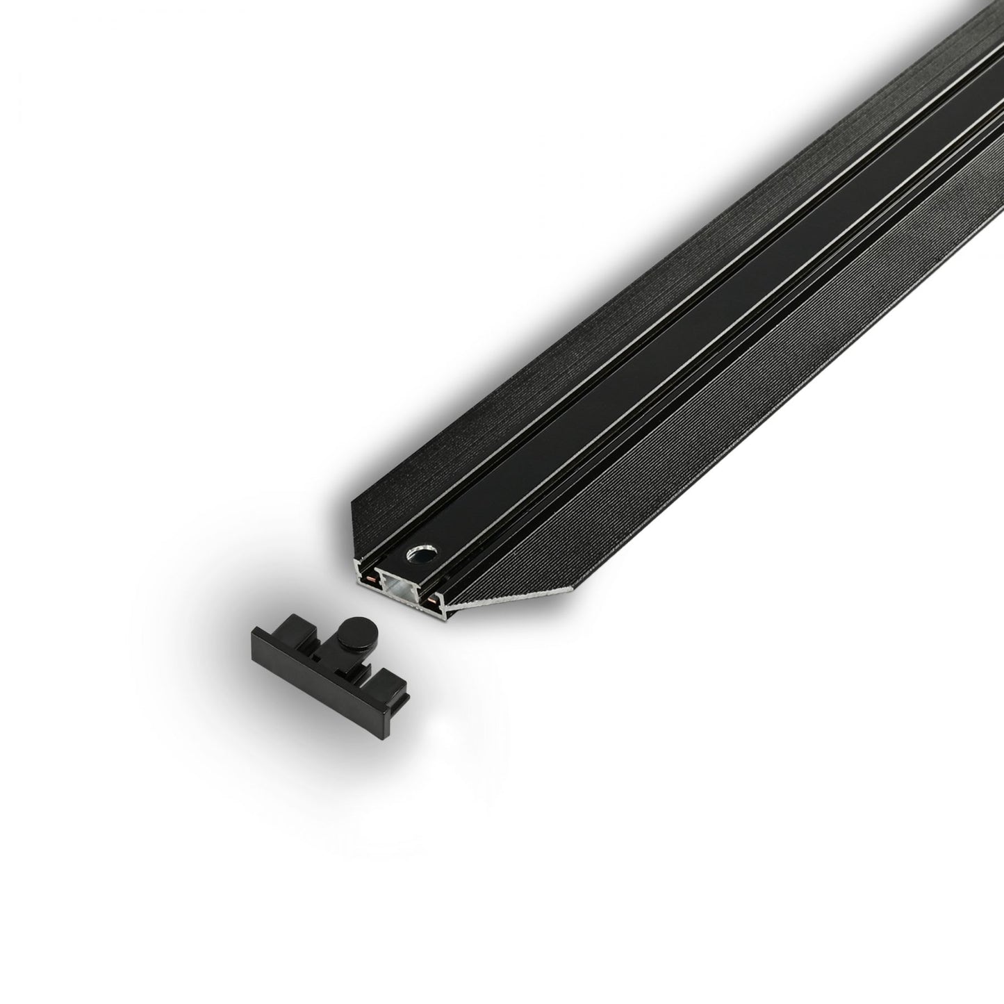 VIDEX 48V Recessed Magnetic Track VL-TRMS-FTR20B, 2m, Black - official product image 3