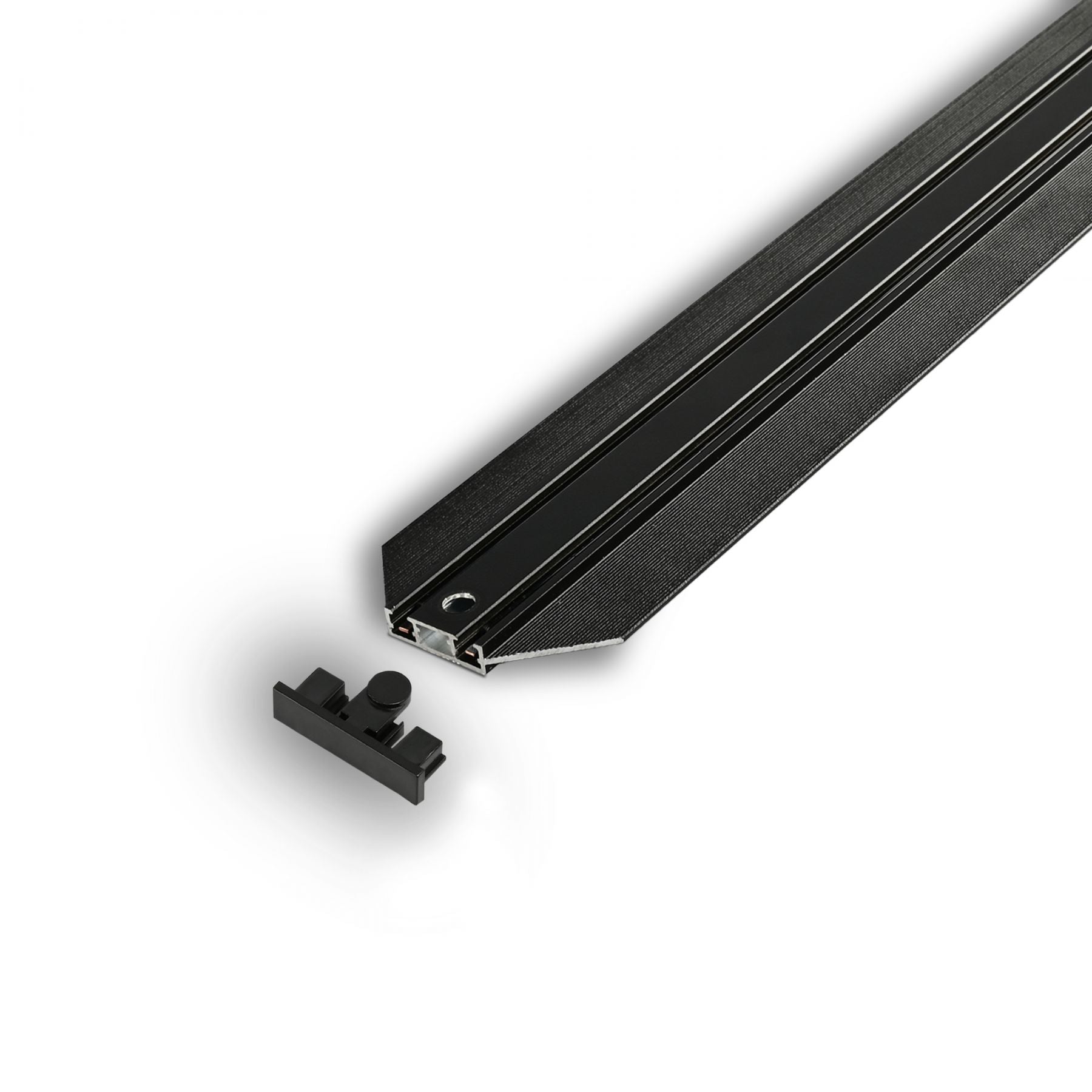 VIDEX 48V Recessed Magnetic Track VL-TRMS-FTR20B, 2m, Black - official product image 3