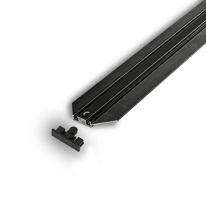 VIDEX 48V Recessed Magnetic Track VL-TRMS-FTR20B, 2m, Black - official product image 3