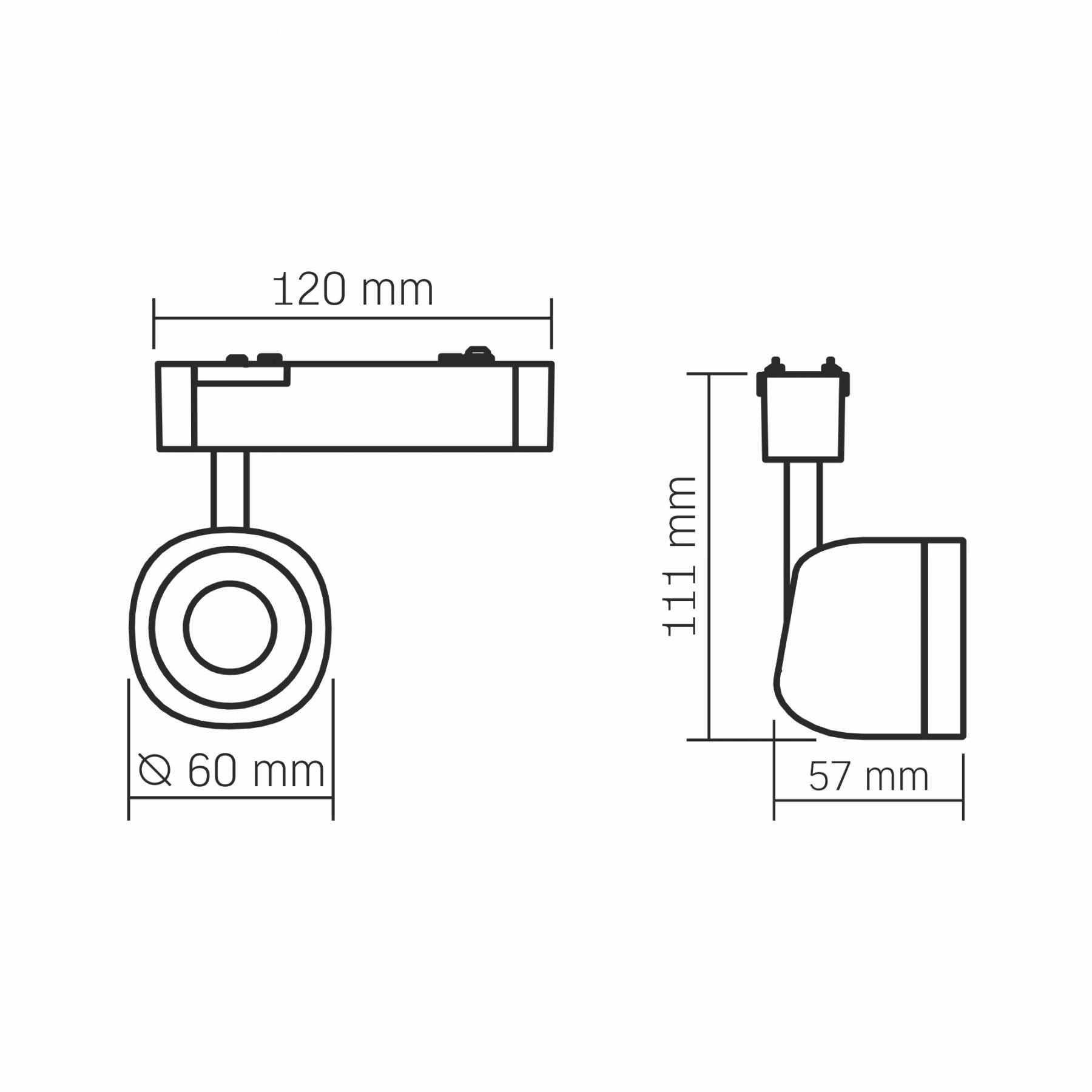 VIDEX LA76B magnetic track light - official product image 10
