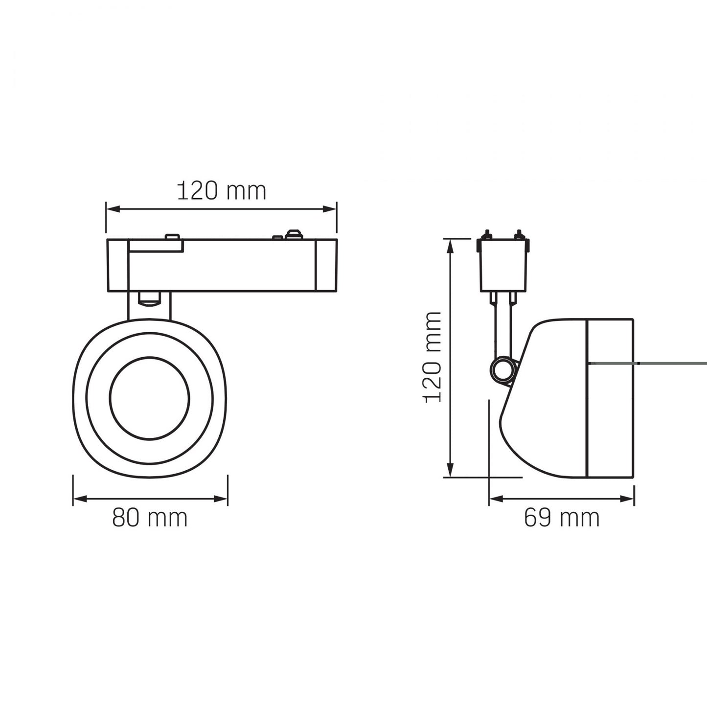 VIDEX LA78B magnetic track light - official product image 10