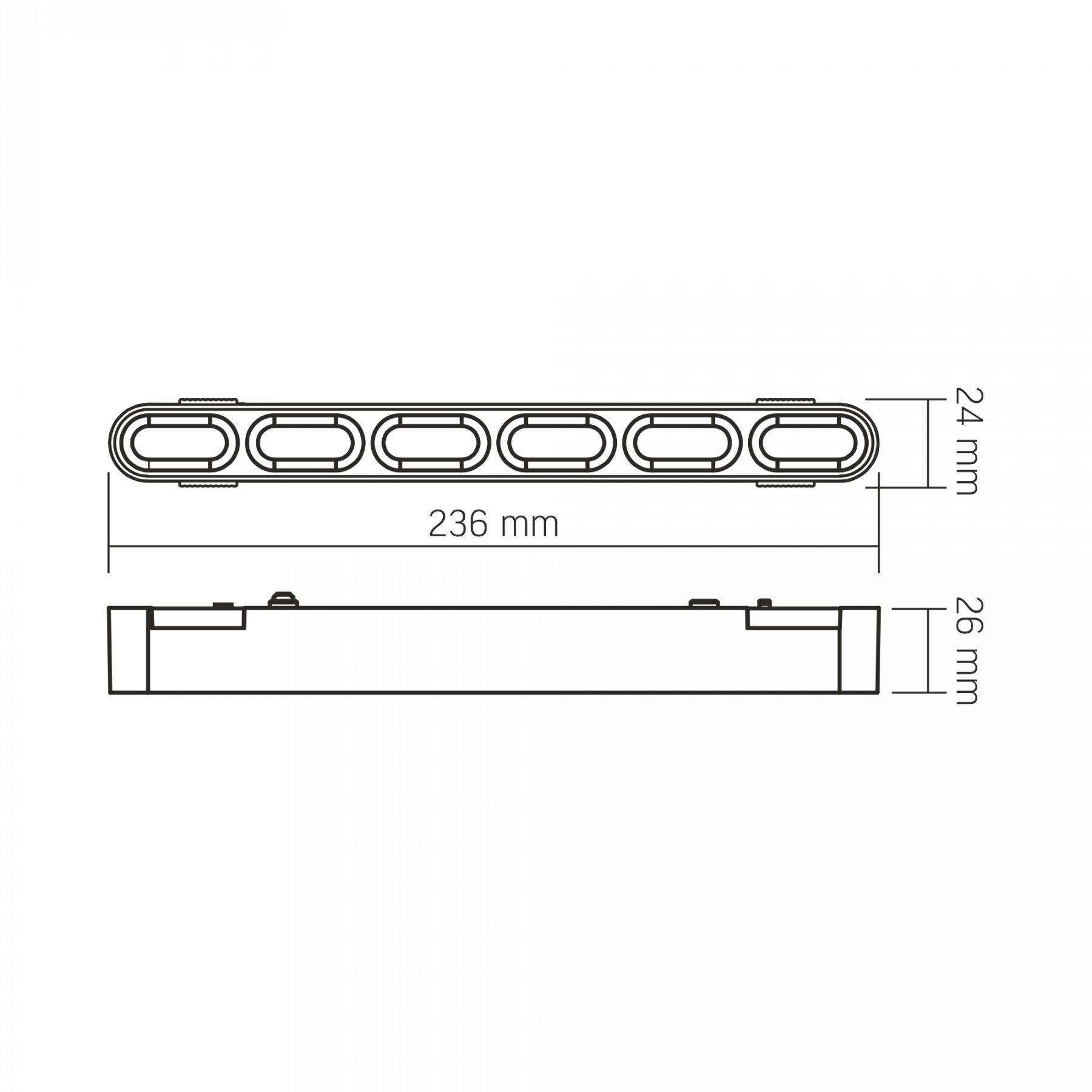 VIDEX LD16B magnetic track light - official product image 9