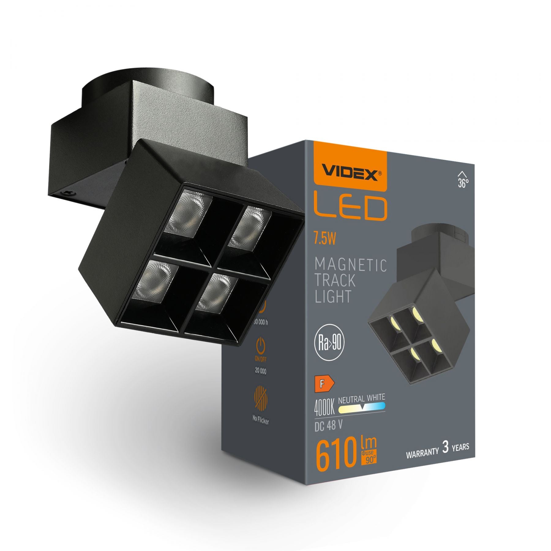 VIDEX LE24B magnetic track light - official product image 1