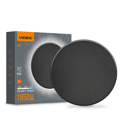 LED-seinavalgusti IP65 VIDEX 18 W 3000K-4000K-6500K 1850 lm, must