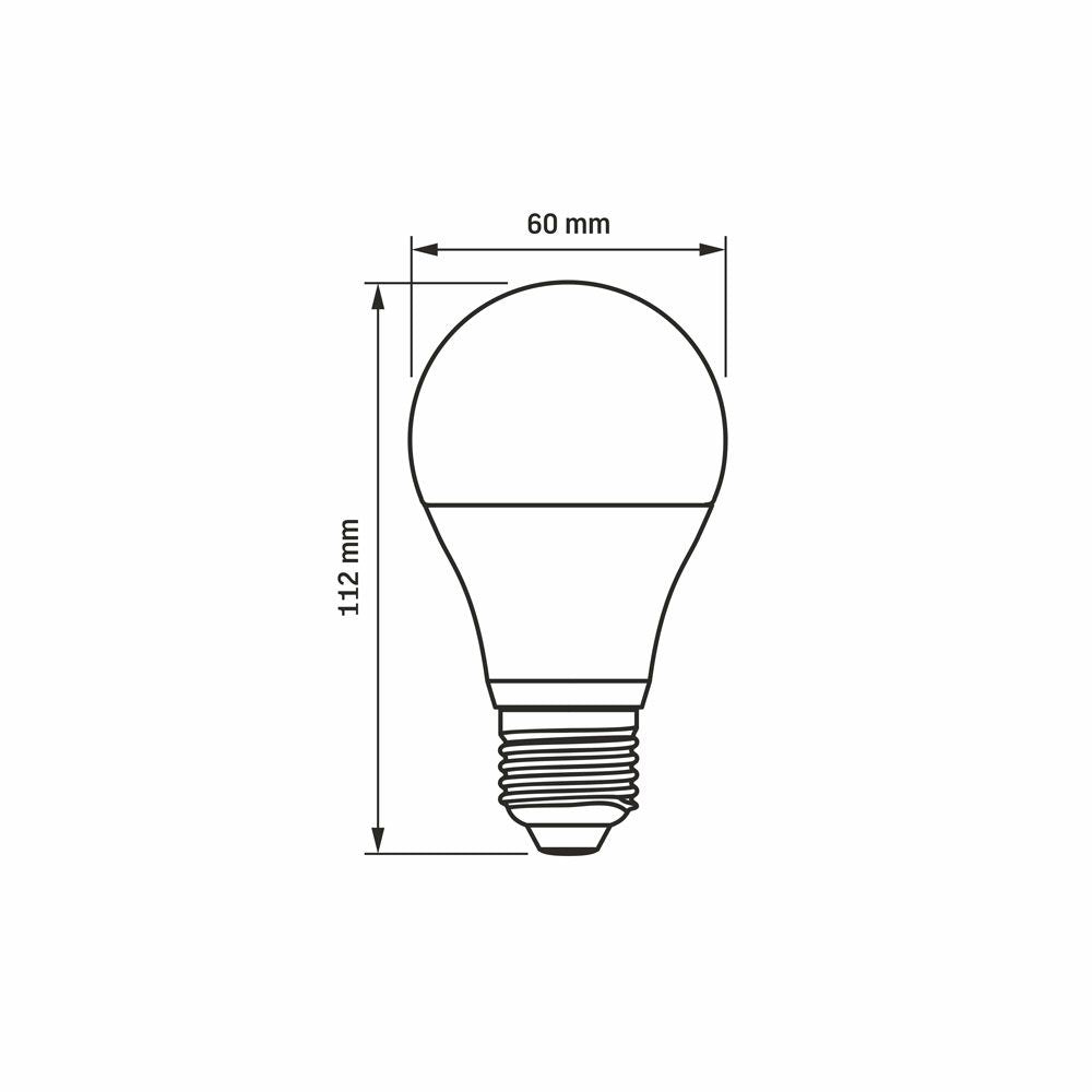 VIDEX A60 LED bulb 8 W E27, 3000 K – official product image 3
