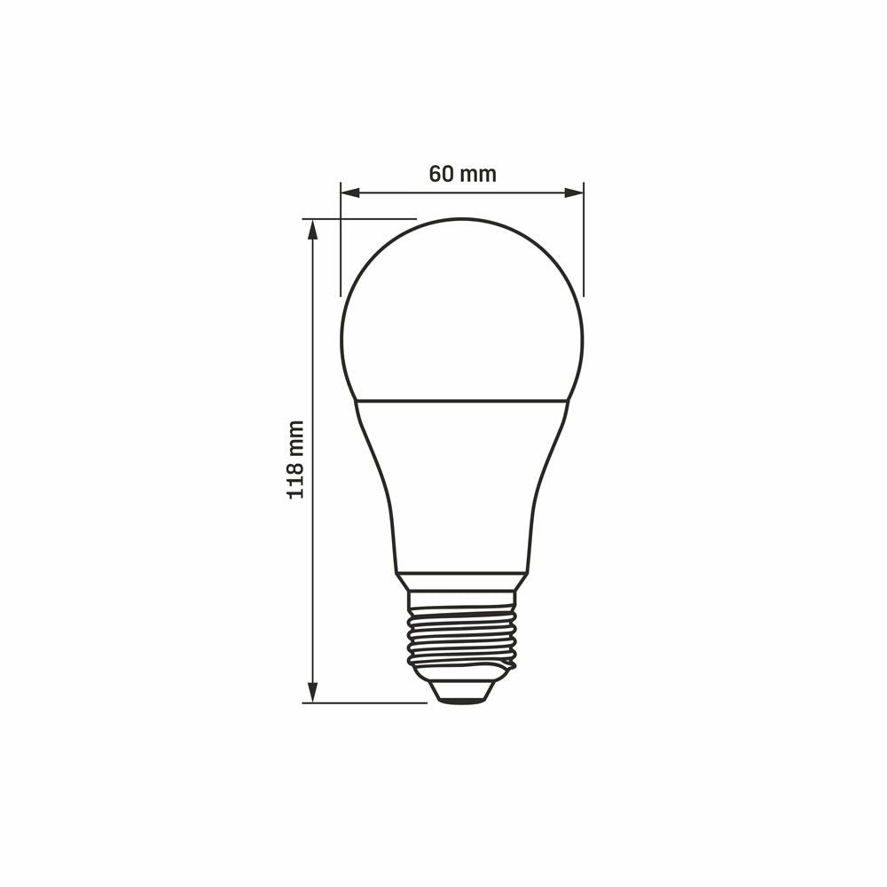 VIDEX A60 LED bulb 12 W E27, 4000 K – official product image 3