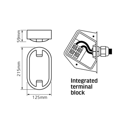 LED-vaheseinavalgusti VIDEX-BULKHEAD-LED-DANA-15W-NW