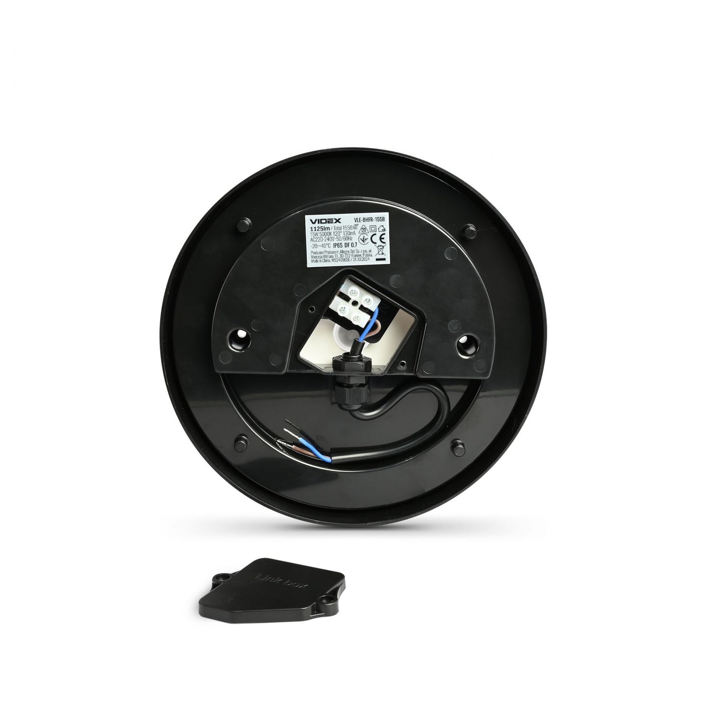 VIDEX LENA 15 W black LED bulkhead light