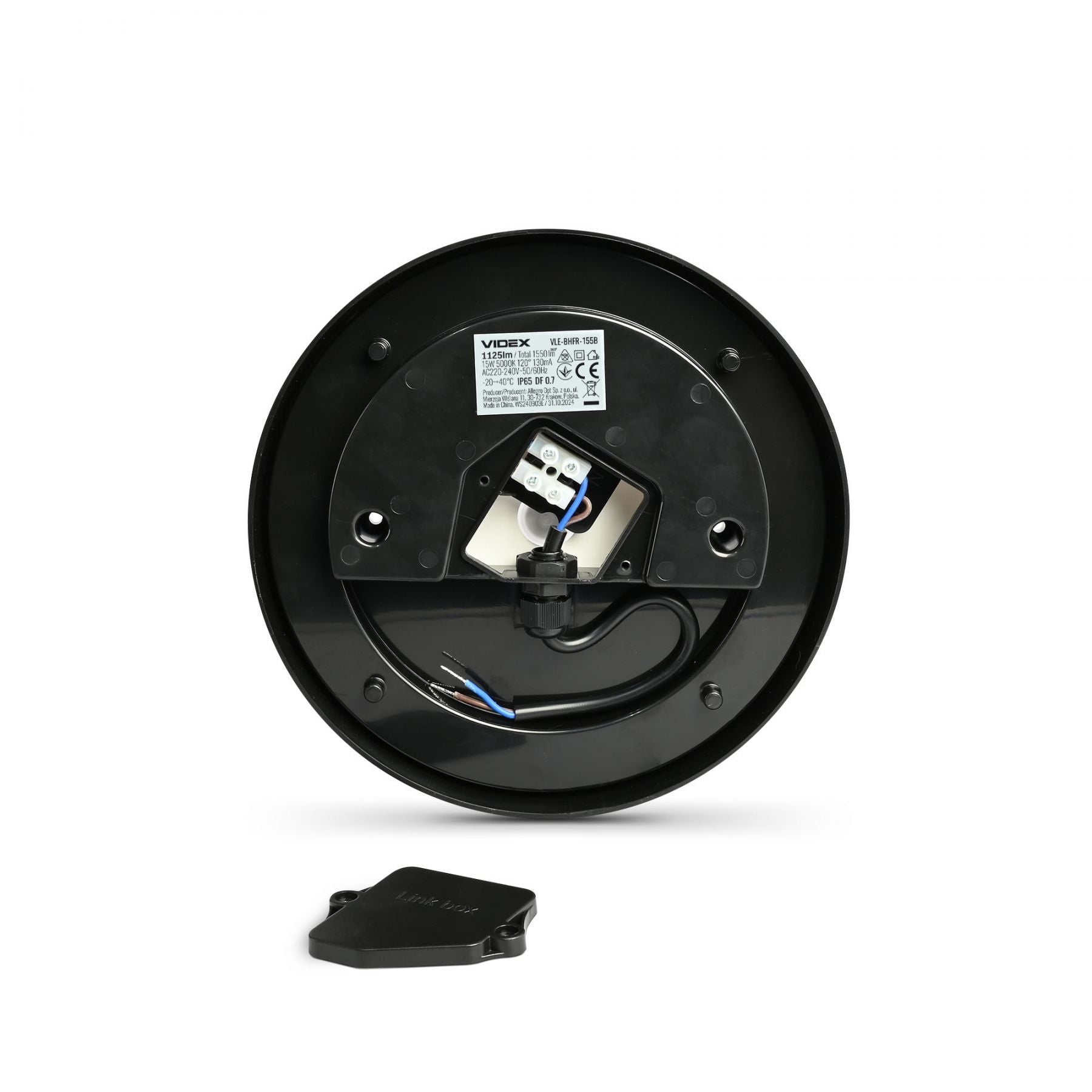 VIDEX LENA 15 W black LED bulkhead light