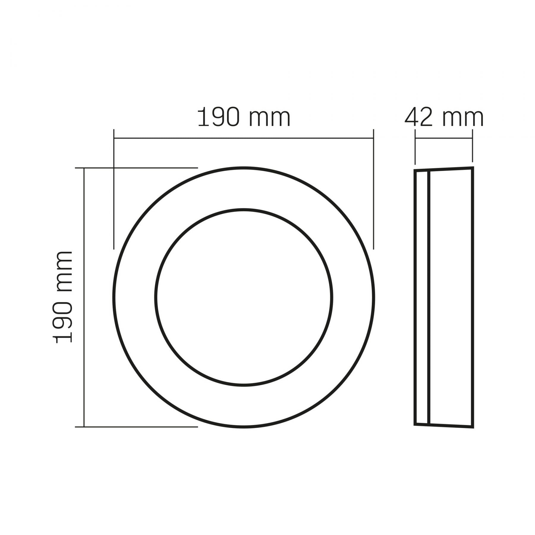 VIDEX LENA 15 W black LED bulkhead light
