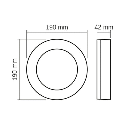 VIDEX LENA 15 W black LED bulkhead light