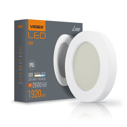 LED-valgusti VIDEX LENA 24 W, neutraalne valge