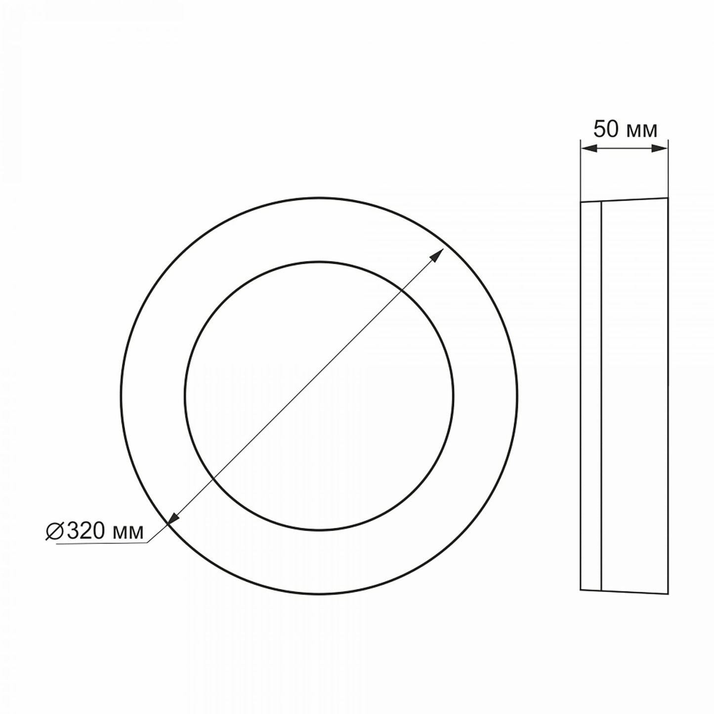 VIDEX LENA 24 W LED bulkhead light