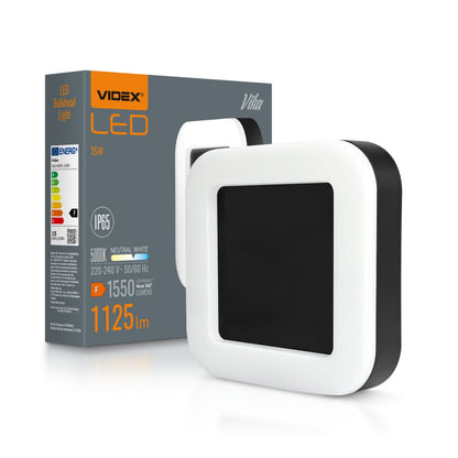 LED-valgusti VIDEX VIKA 15 W, must, neutraalne valge