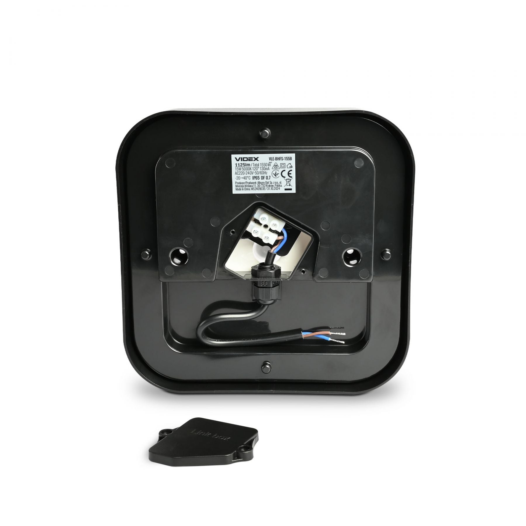 VIDEX VIKA 15 W black LED bulkhead light