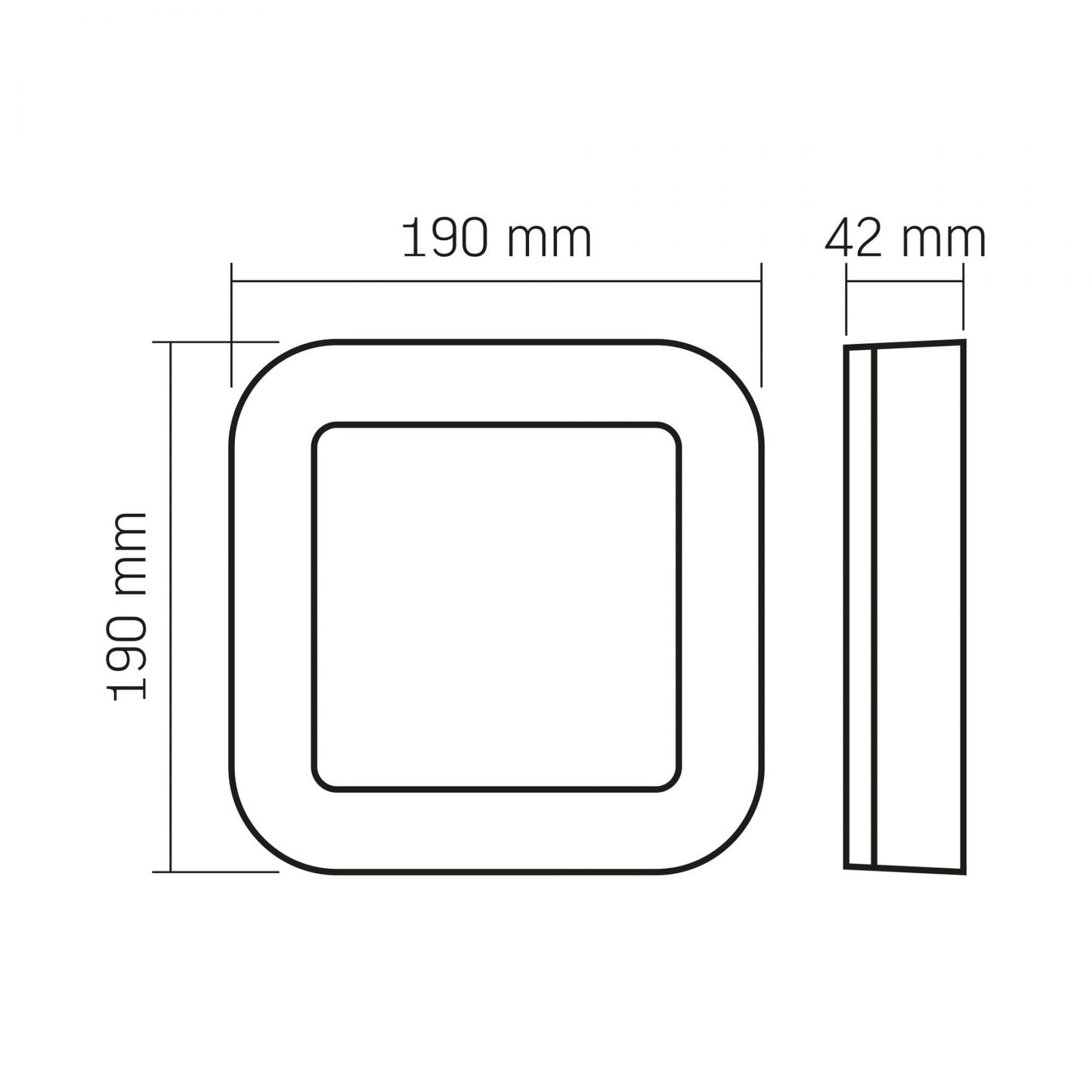 VIDEX VIKA 15 W black LED bulkhead light