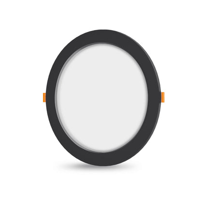 VIDEX VLE-DLBR-124B 12 W Round Recessed LED Downlight, 4000 K - Black - official product image 1