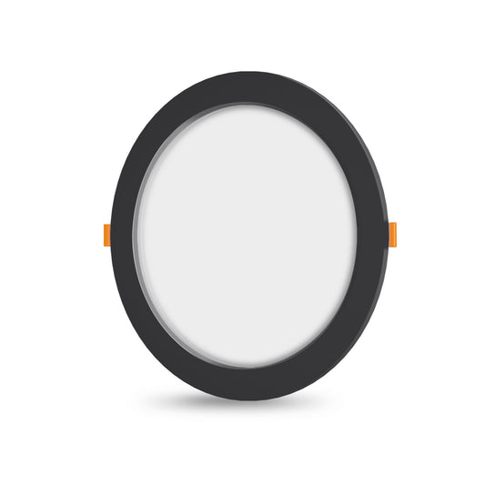 VIDEX VLE-DLBR-124B 12 W Round Recessed LED Downlight, 4000 K - Black - official product image 1