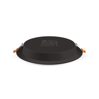 VIDEX VLE-DLBR-124B 12 W Round Recessed LED Downlight, 4000 K - Black - official product image 3