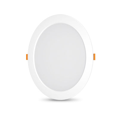 VIDEX VLE-DLBR-244 24 W Round Recessed LED Downlight, 4000 K - White - official product image 1