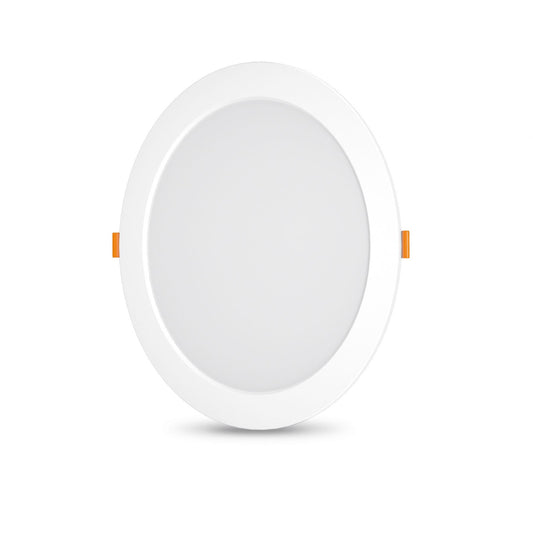 VIDEX VLE-DLBR-244 24 W Round Recessed LED Downlight, 4000 K - White - official product image 1