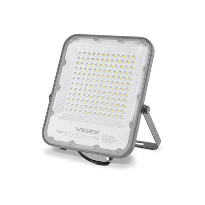 VIDEX DAVIS 100 W LED floodlight / LED-prožektor, 5000 K, gray / hall, VL-F2-1005G — product view / tootevaade