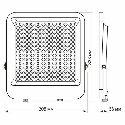 LED-prožektor VIDEX-FLOOD-LED-DAVIS-200W-NW