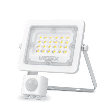 VIDEX LUCA 10 W LED floodlight / LED-prožektor, 5000 K, white / valge, VLE-F2e-105W-S — product view / tootevaade