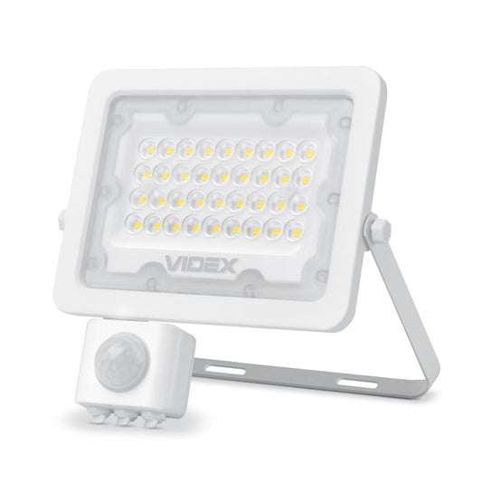 VIDEX LUCA 30 W LED floodlight / LED-prožektor, 5000 K, white / valge, VLE-F2e-305W-S — product view / tootevaade