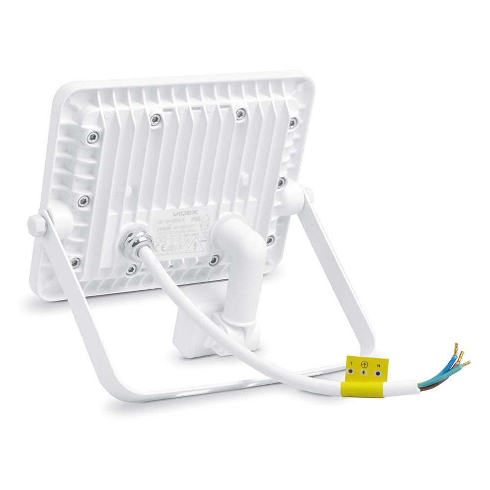 VIDEX LUCA 30 W LED floodlight / LED-prožektor, 5000 K, white / valge, VLE-F2e-305W-S — view / vaade 2