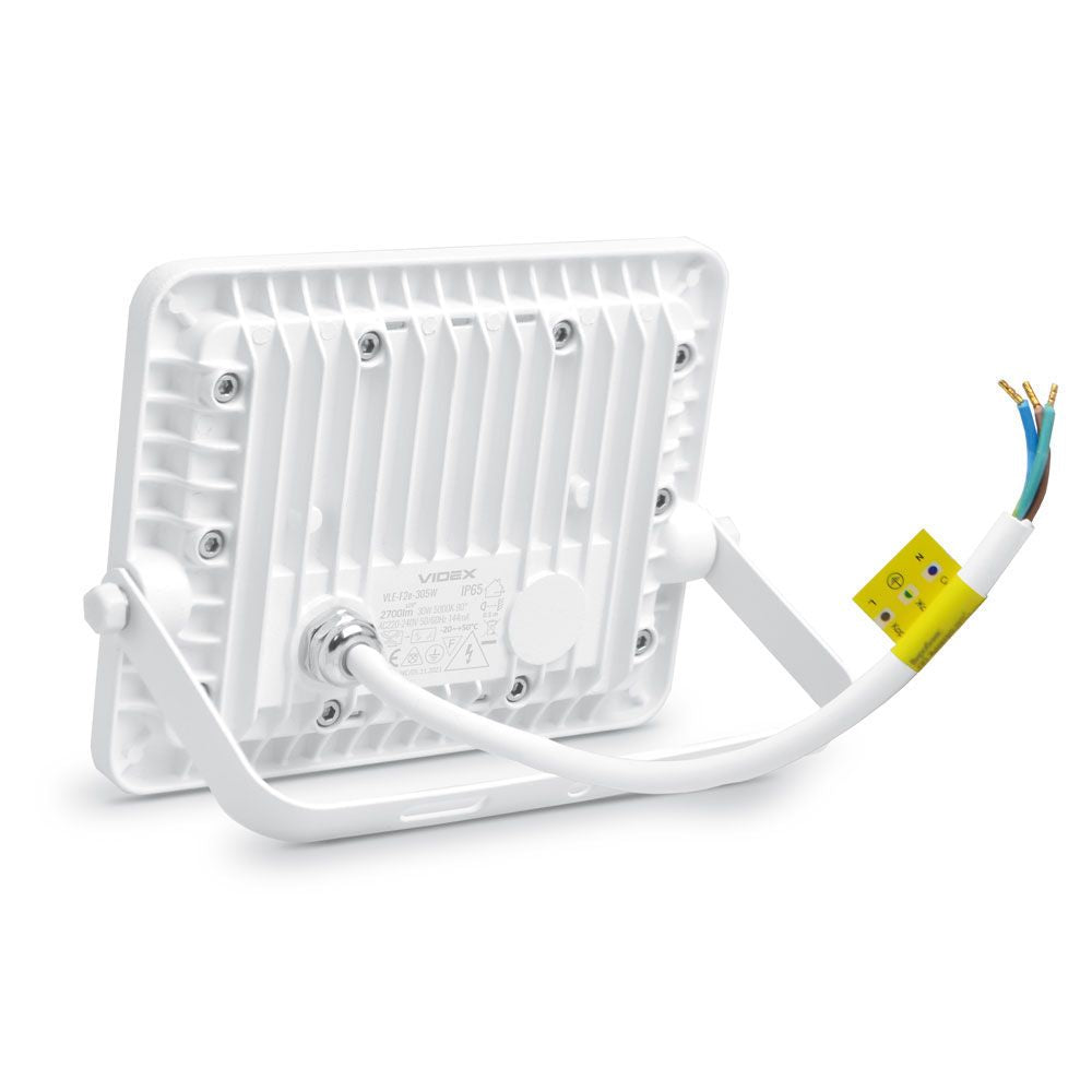VIDEX LUCA 30 W LED floodlight / LED-prožektor, 5000 K, white / valge, VLE-F2e-305W — view / vaade 2
